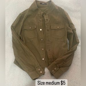 Green denim jacket(bundle 3 for $8)